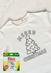 Kids Colour-In Christmas Tee