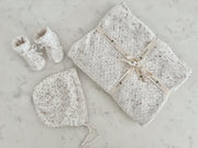 Newborn Knitted Hamper (Speckled)