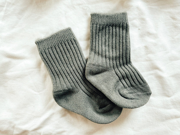 Ribbed Fluff Socks