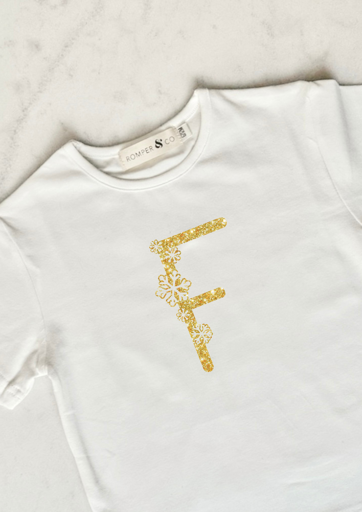 Baby & Toddler Customised Letter Christmas Top