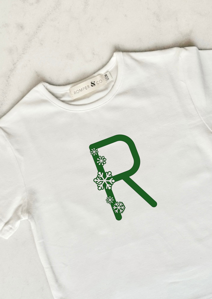 Baby & Toddler Customised Letter Christmas Top