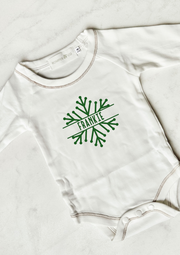 Baby & Toddler Snowflake Name Christmas Top
