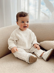 Speckled Knit Leggings & Jumper Set