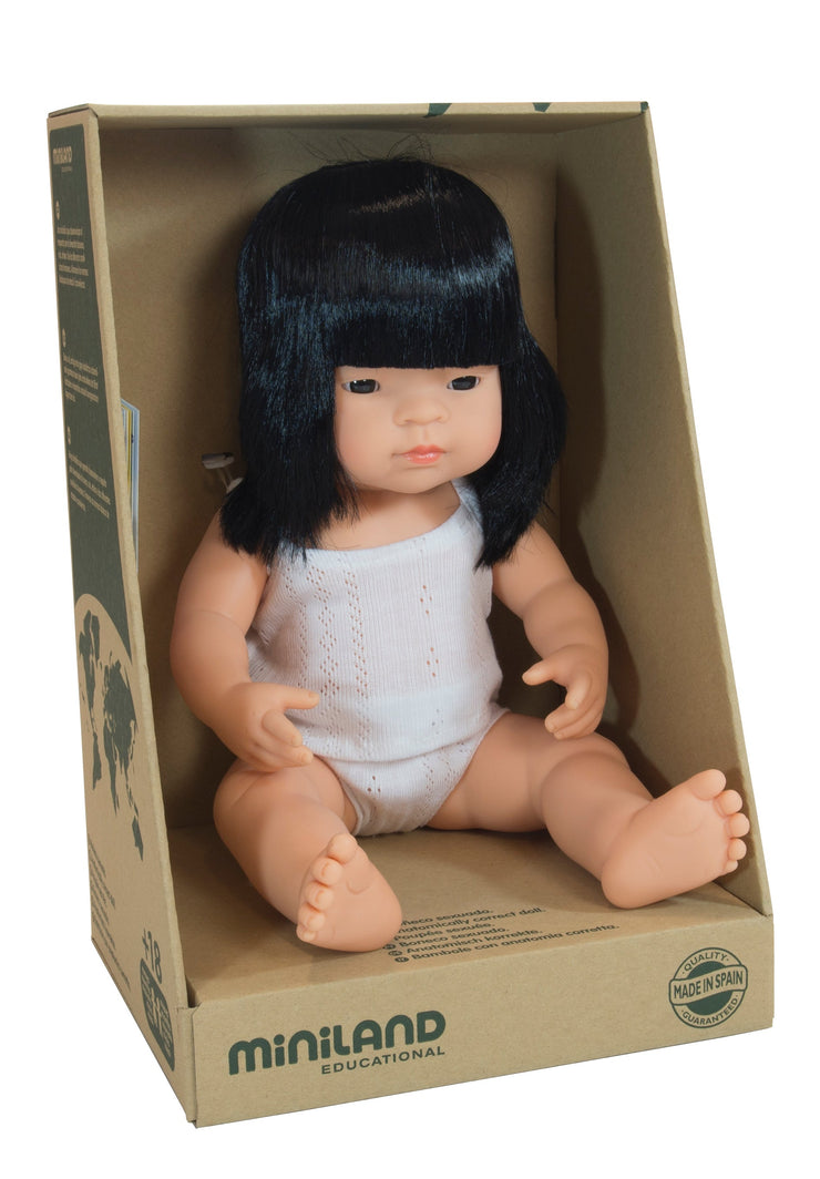 Asian Girl Doll by Miniland, 38 cm