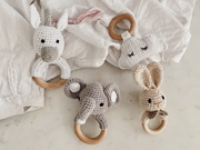 Crochet Baby Rattle (Elephant)