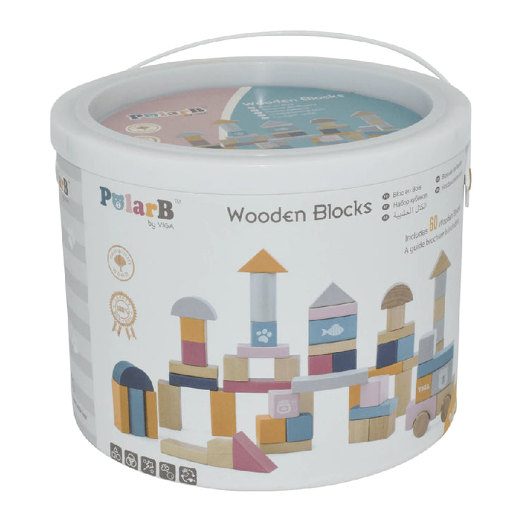 60 Piece Wooden Block Set
