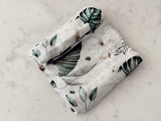 Garden Leaves Bamboo Swaddle