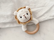 Crochet Baby Rattle (Lion)