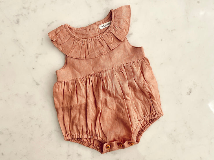 Pink Frilly Collar Romper