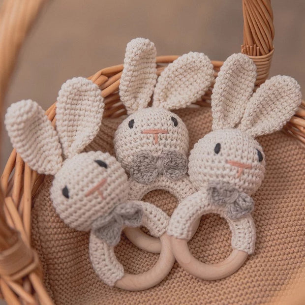 Crocheted Baby Rattle (Bunny)