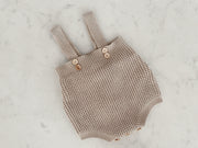 Taupe Knit Romper