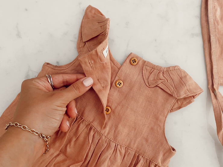 Pink Frilly Collar Romper