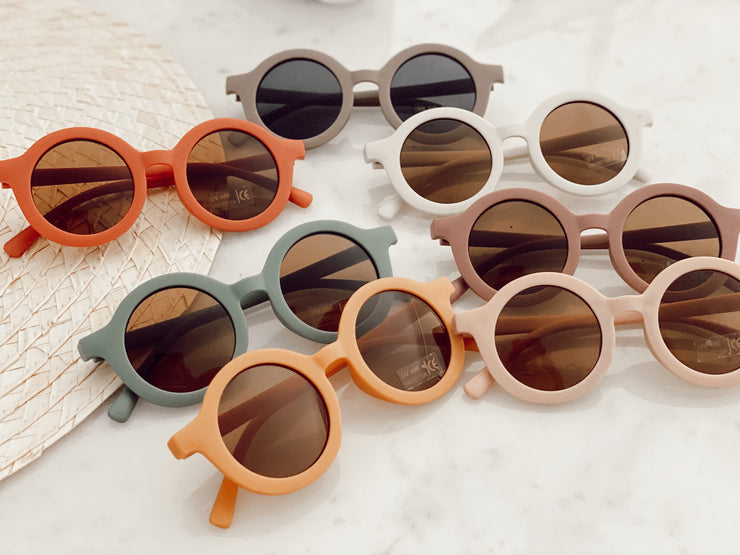 Adult Round Matte Sunglasses