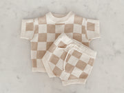 Checkered Shorts & Tee Set