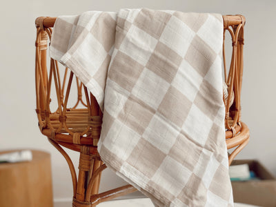 Checkered Bamboo Swaddle