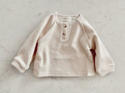 Fleeced Waffle Long-Sleeve