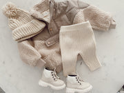 Sherpa Zipped Pullover Sweater