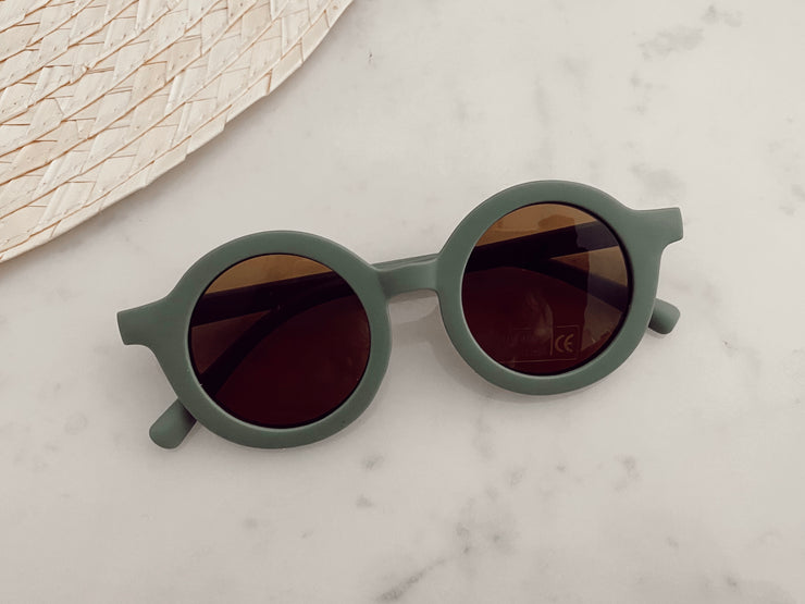 Adult Round Matte Sunglasses