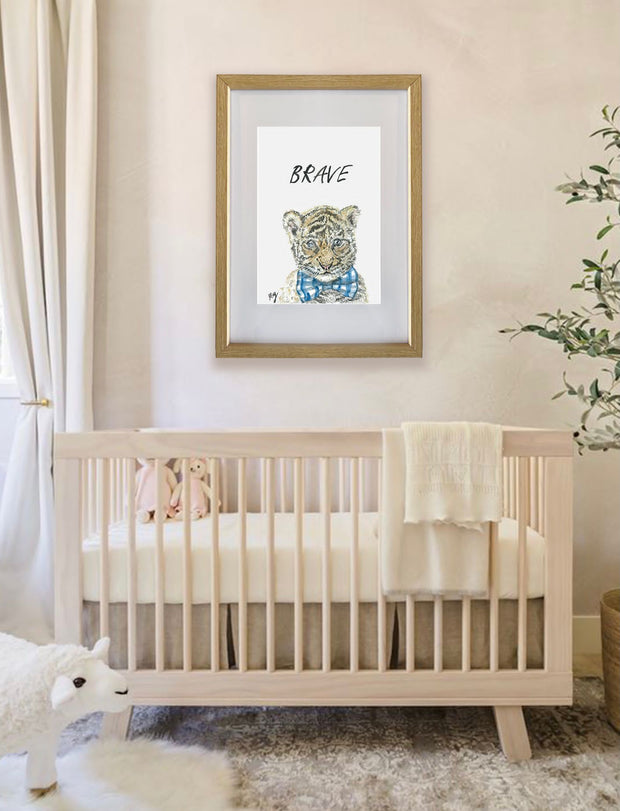 Brave Cub Nursery Art