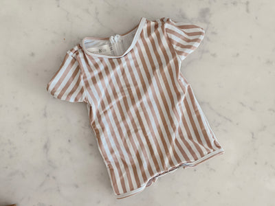 Chocolate Stripe Swimsuit