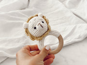Crochet Baby Rattle (Lion)